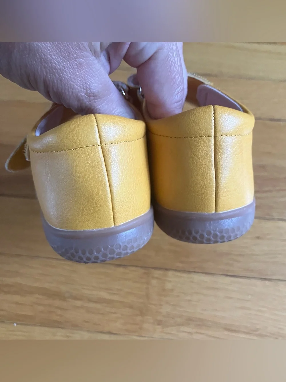 Livie & Luca Mustard Yellow Petals Mary Janes Shoes Toddler 9